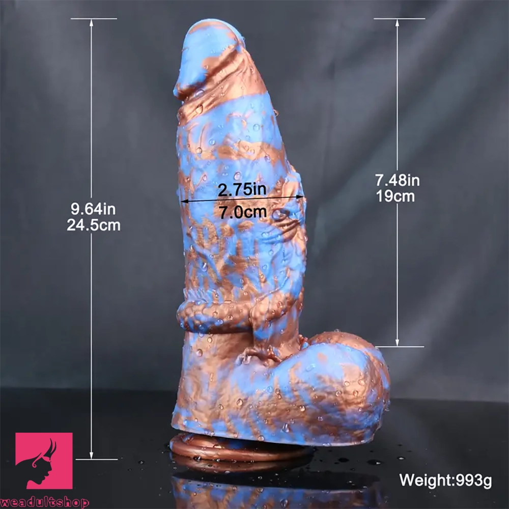 9.64in Super Huge Thick Dildo Mixed Color Monster Dildo Adult Dilation
