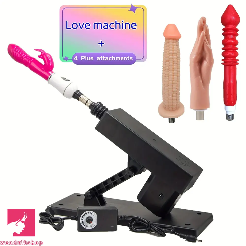 Fucking Stretch Pump Dildo Machine with-7-attachments-for-3-xlr-connector