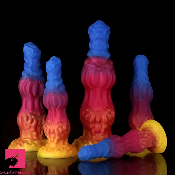 8.34in 9.6in 10.78in 12.12in Silicone Double Dilation Alien Dog Big Dildo