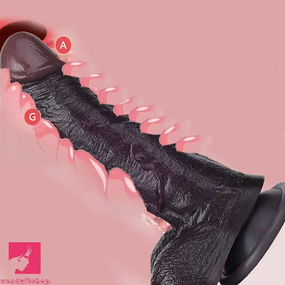 7.28in Dual Density Silicone Soft Real Dildo Unisex Adult Pleasure Cock