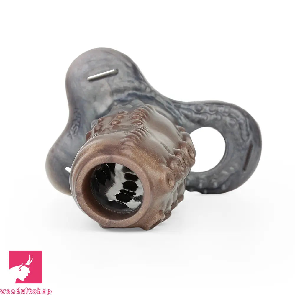 4.02in 4.76in 6.06in 6.69in Tentacle Strap on Hollow Penis Sleeve Dildo