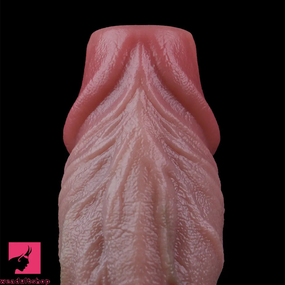 7.65in Ovipositor Platinum Silicone Dildo Real Skin Feeling Couple Game Toy