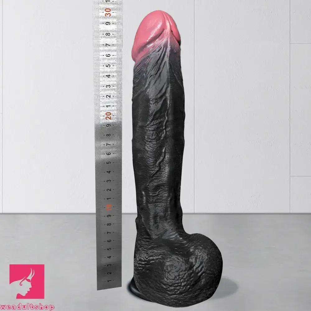 7.87in 10.03in 11.88in Dual Density Silicone Lifelike Big Dildo Love Dilator
