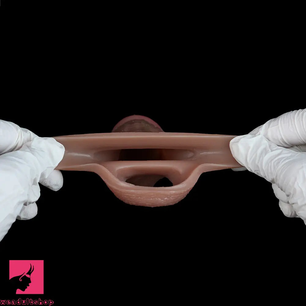 5.9in Real Skin Feeling Soft Silicone Dildo Sleeve High-Grade Odorless Cock