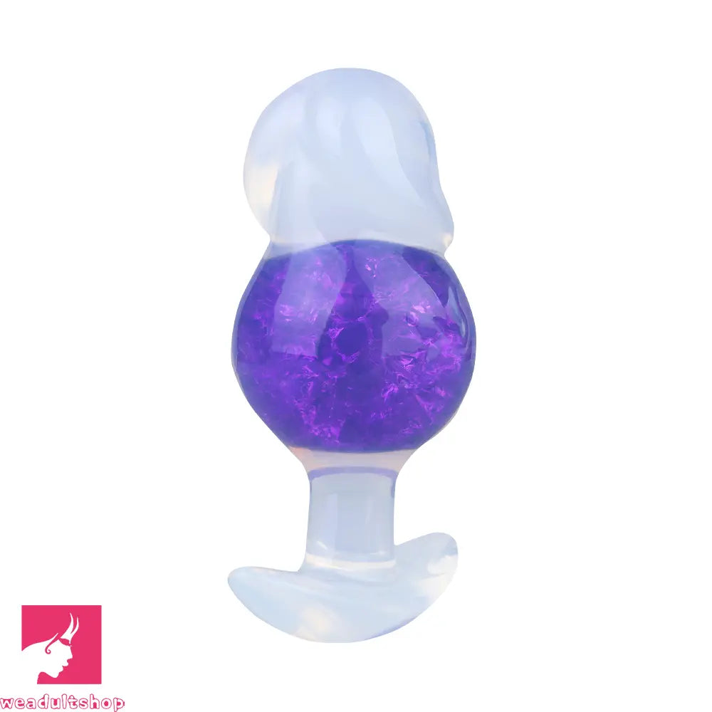 4.96in Luminous Silicone Anal Beads Dildo Anal Sex Toy For Adult Cock