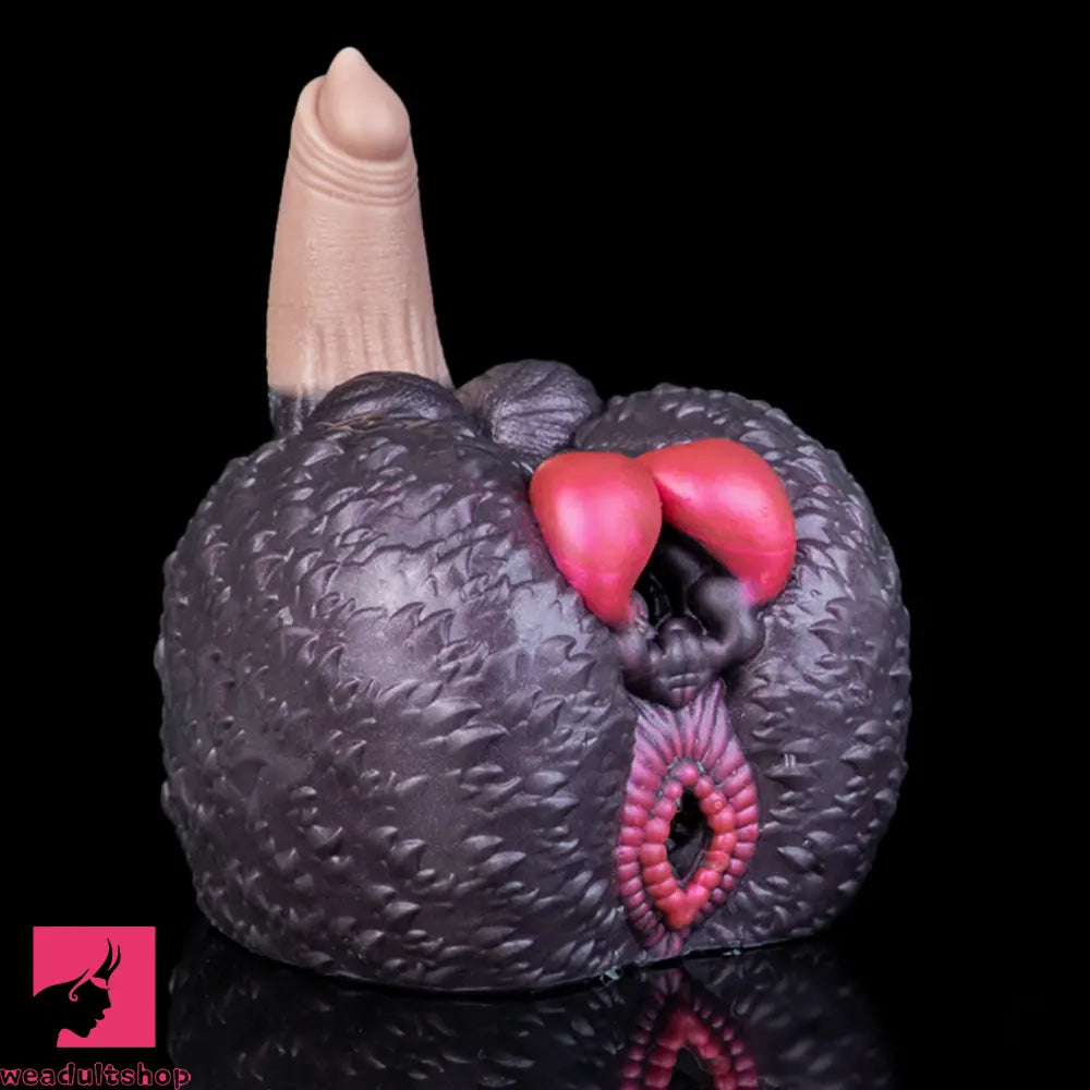 8.26in Dog Fantasy Silicone Dildo With Masturbator G-Spot Sensory Love
