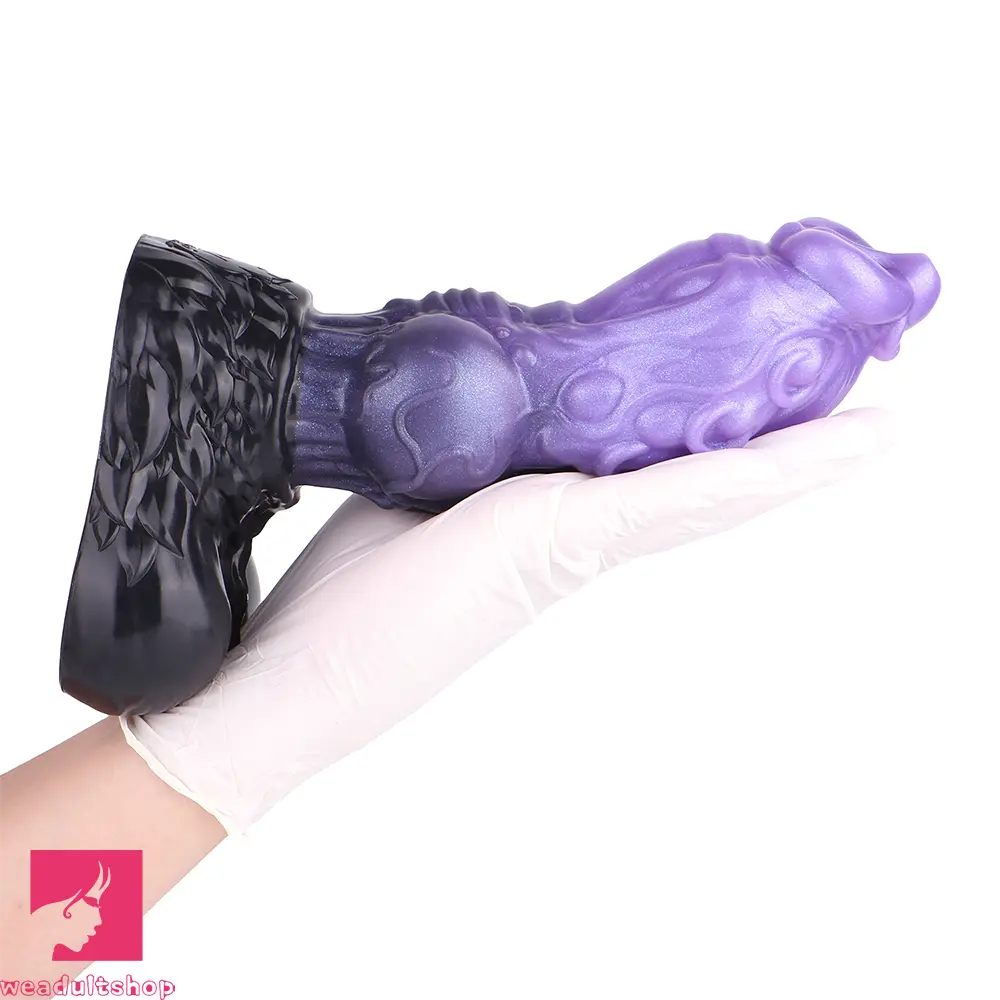 9.05in Tentacle Knot Silicone Dual Density Monster Dildo Anal Stimulator