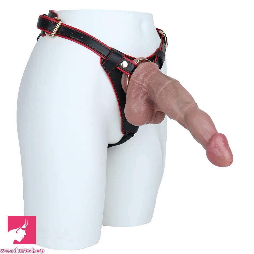 10in Real Soft Silicone Strap on Big Ejaculating Dildo Couples Holiday Gift