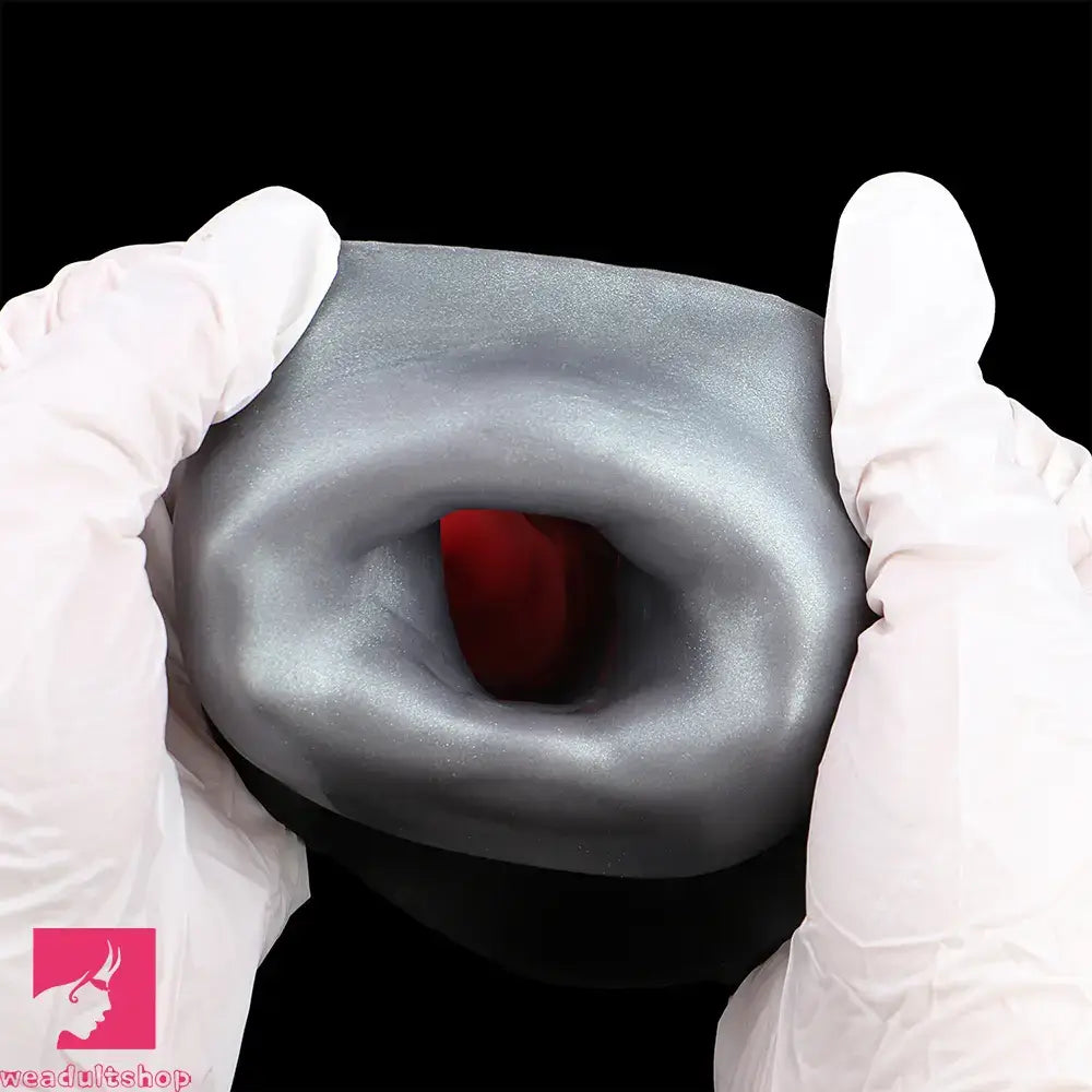 7.48in Horse Cock Silicone Sleeve Soft Leather Armor Design Hollow Sleeve