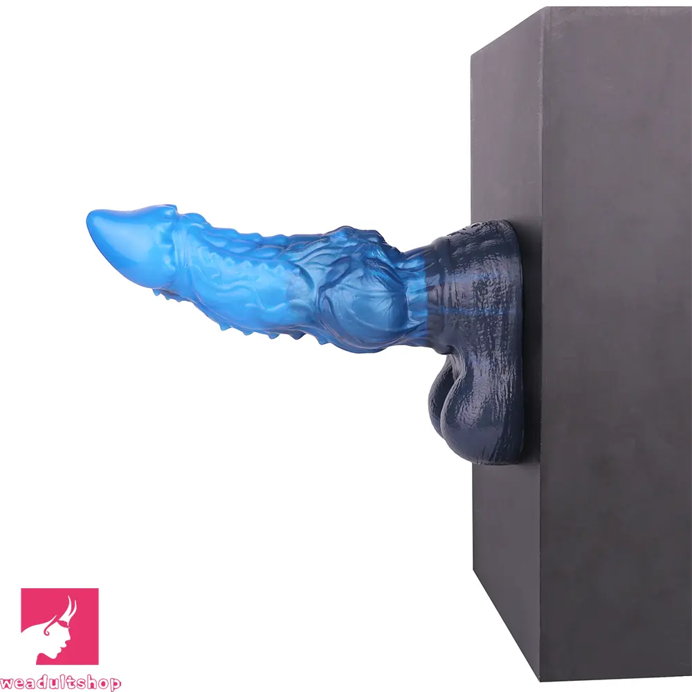 8.22in Dual Density Silicone Monster Knot Dildo Ultra Soft Penis Love Cock
