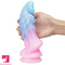 8.66in Luminous Soft Dragon Glowing Dildo Silicone Sex Toy For Prostate