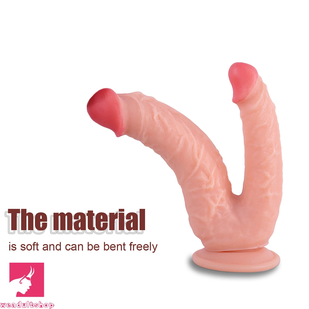 8in Realistic Double Sided Dildo Big PVC Lesbian Penis For Women Gay