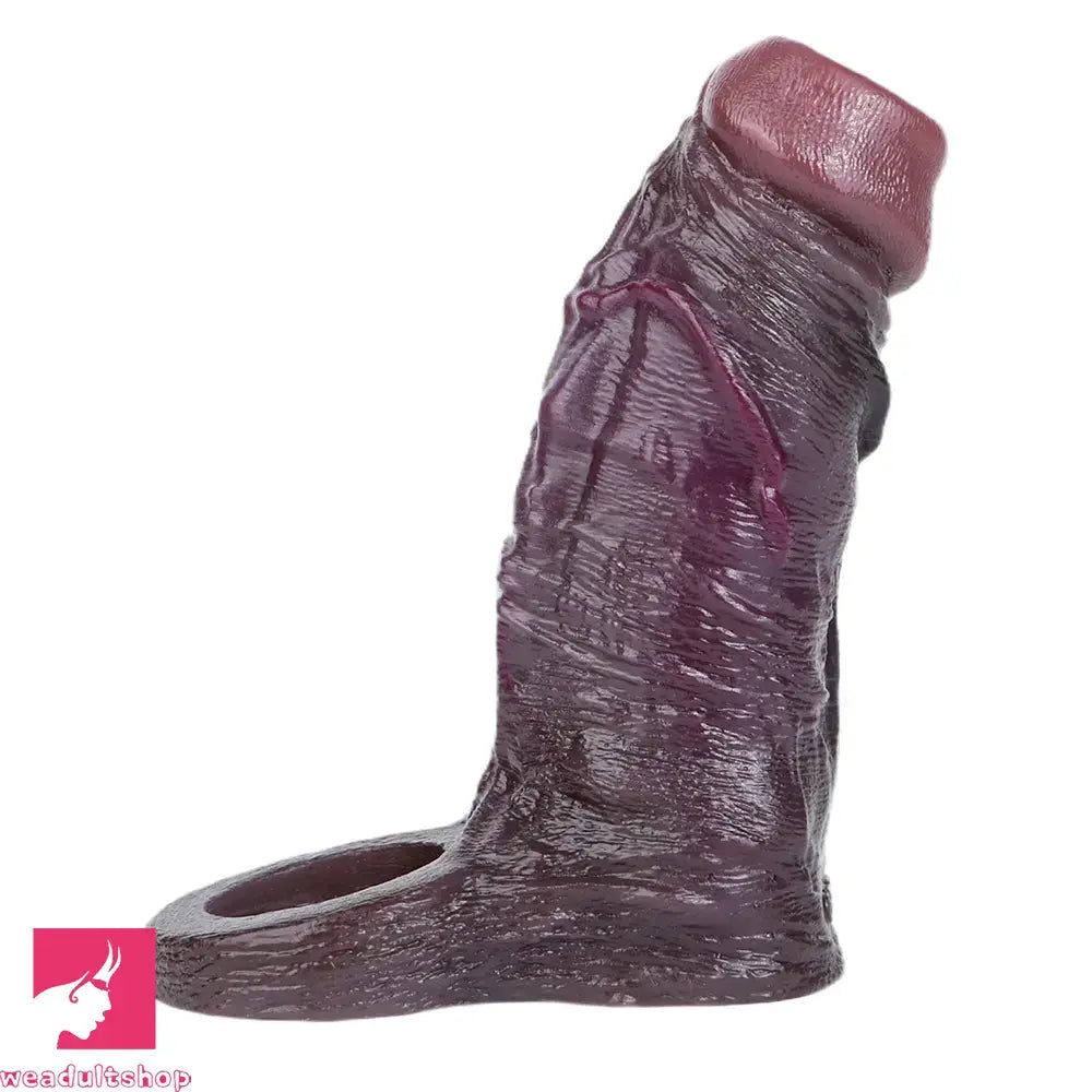 3.94in 4.61in 5.87in 6.5in Real Silicone Cock Sleeve Dildo Adult Cock Toy