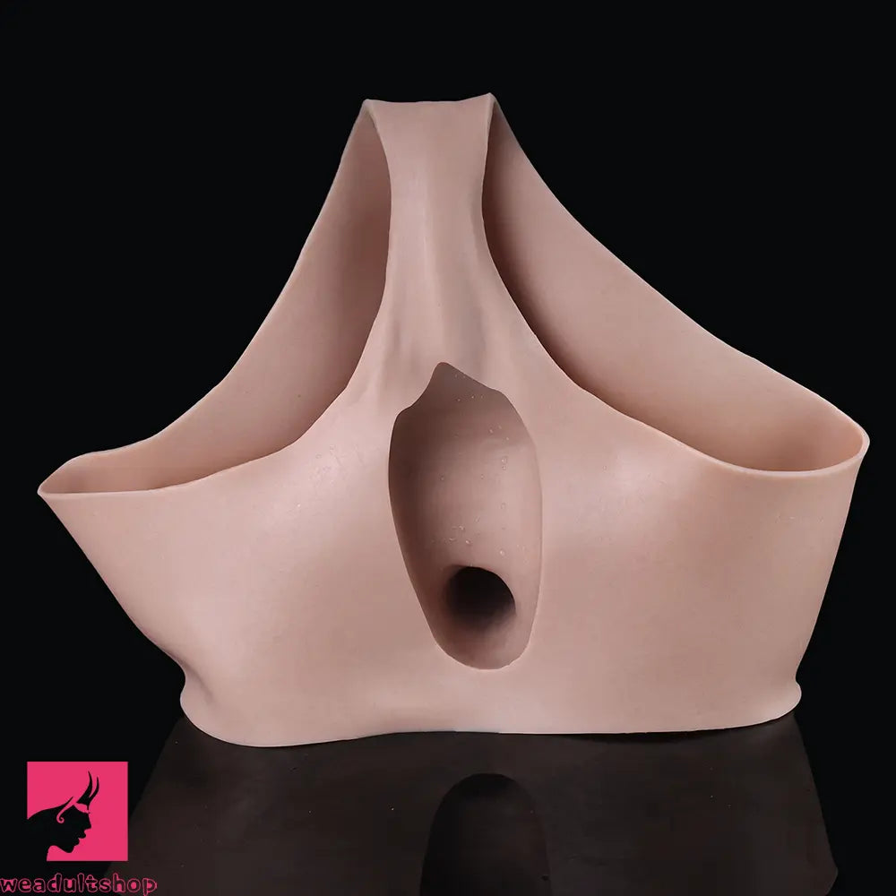 9.13in Real Skin Silicone Hollow Strap on High-Quality Dildo Panty Toy