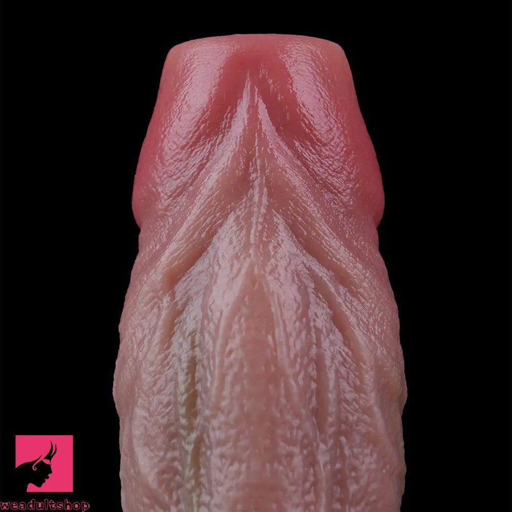 7.8in Ovipositor Platinum Silicone Dildo Realistic Passionate Love Sex Toy
