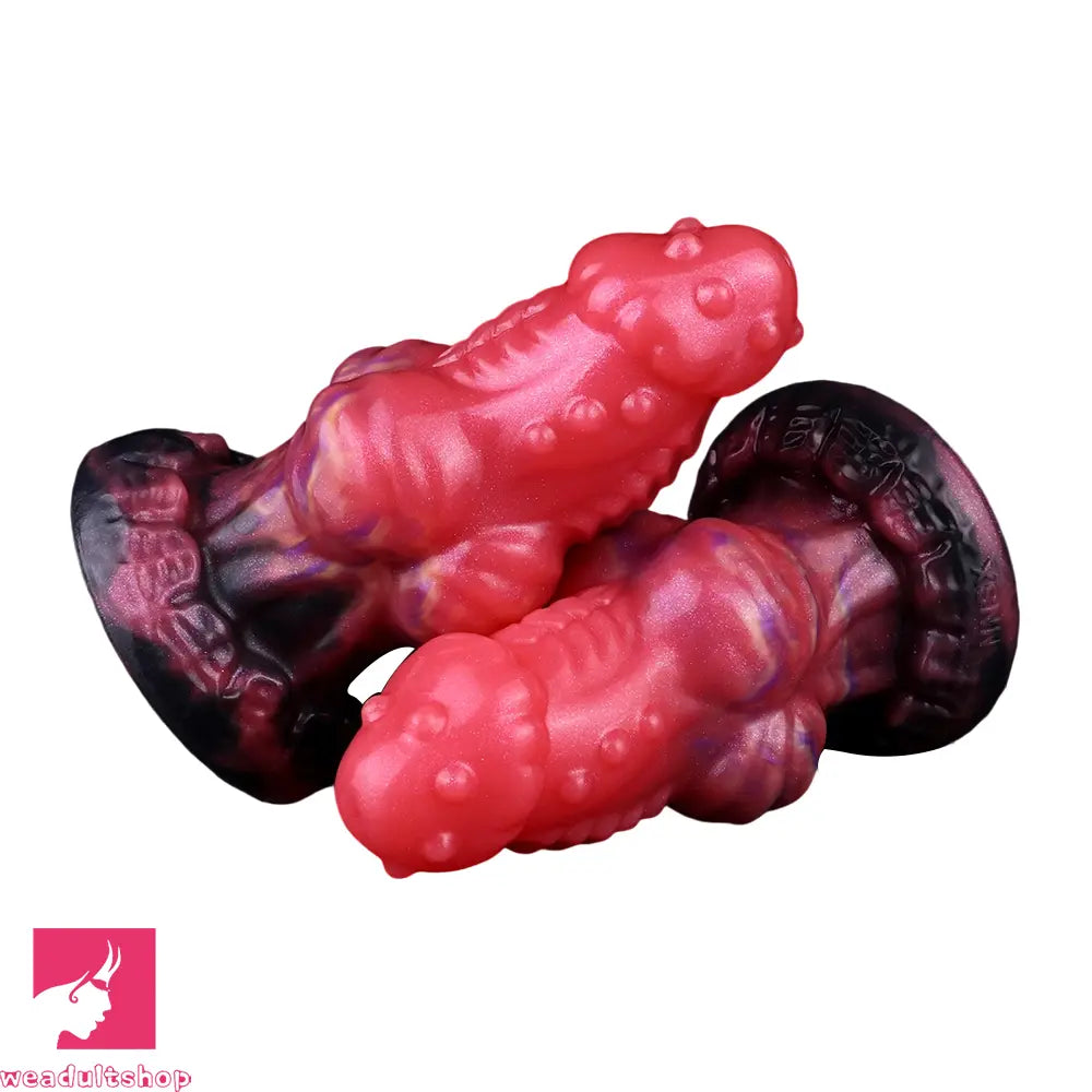 5.71in Fantasty Knot Spiked Silicone Dildo Soft Masturbator Simulate Sex