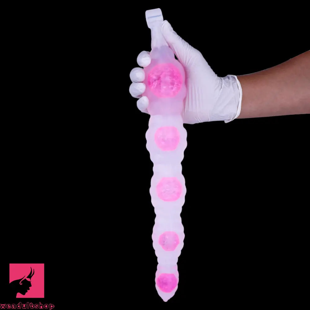18.9in Silicone Huge Long Anal Beads Dildo Prostate Massage Cock Toy