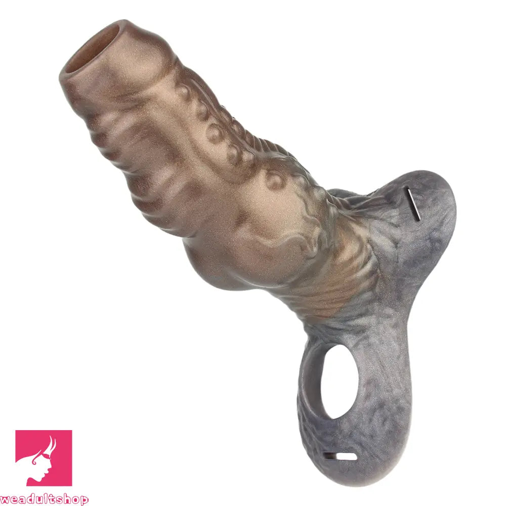 6.69in Tentacle Silicone Monster Hollow Strap on Dildo Sleeve For Cock