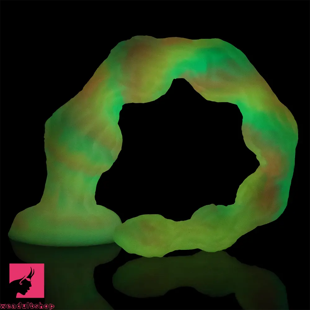 17.32in 21.25in 25.19in Luminous Pull Beads Silicone Dildo Butt Plug Rare Cock