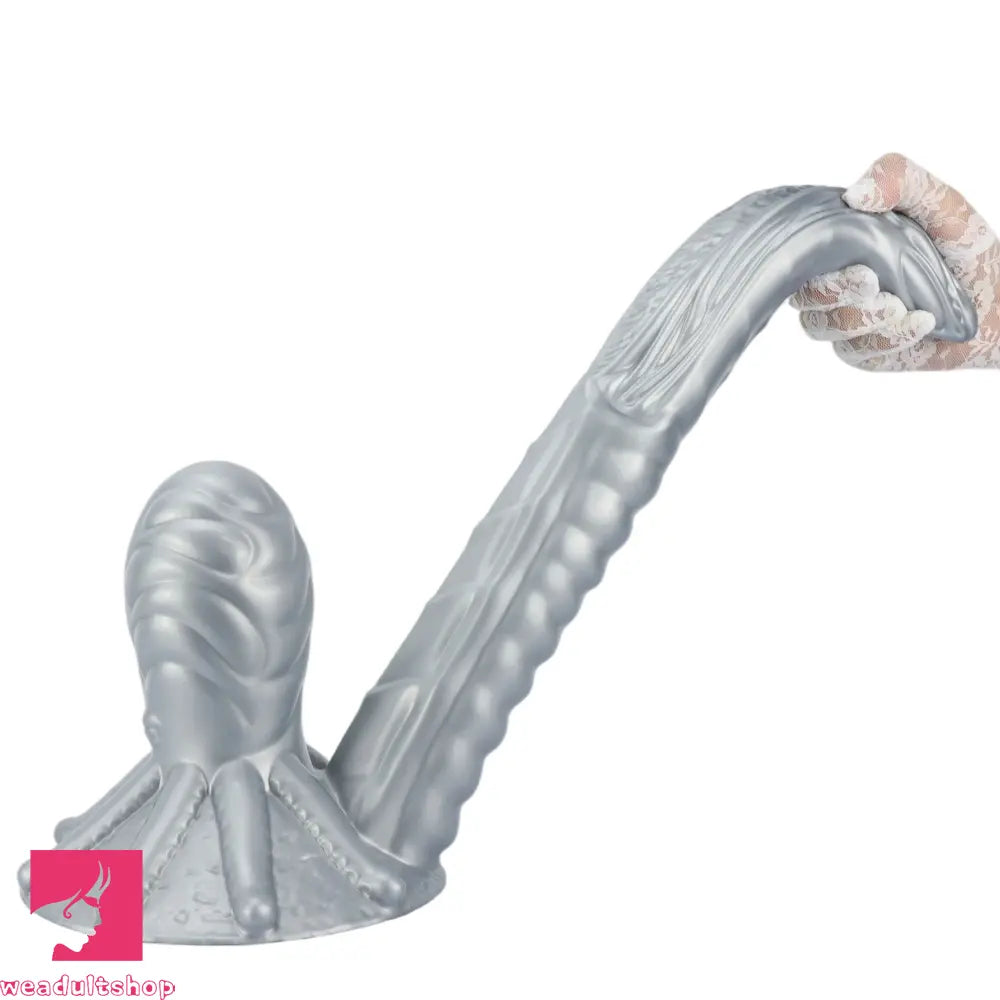 11.81in 17.7in Dual Ended Alien Anal Plug Soft Fantasy Dildo Anal Massage Dilator