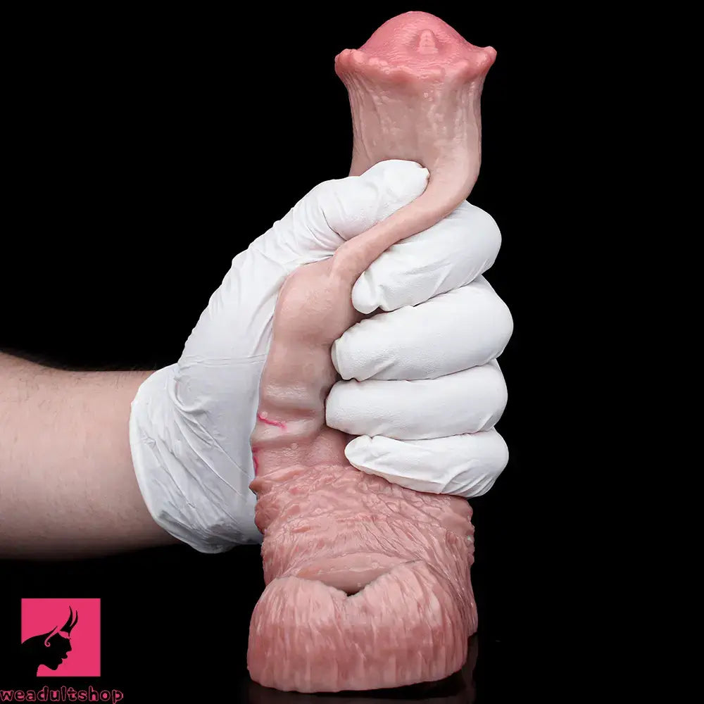 6.1in 7.71in Horse Penis Dildo Sleeve Realistic Skin Stem Pulse Cock Sleeve