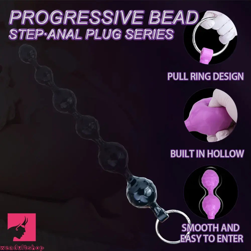 20.08in Super Huge Long Silicone Anal Beads Dildo Role-Play Cock Toy