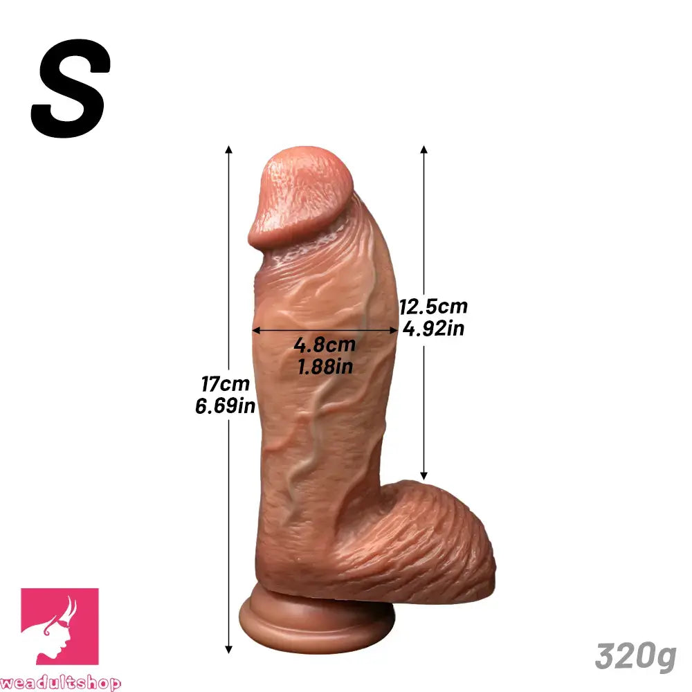 6.69in 7.48in 8.26in 9.25in Realistic Penis Strap on Thick Dildo Cock Toy