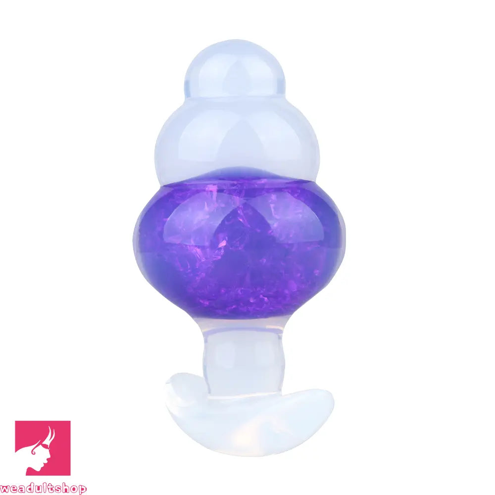 4.53in Luminous Silicone Anal Beads Dildo Anal Love Toy For Women Clit