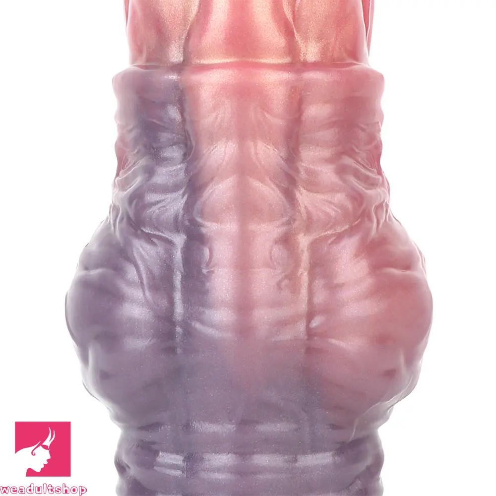 8.74in 10.66in 13.3in Fantasy Dual Layer Silicone Muscle Horse Cock Dildo