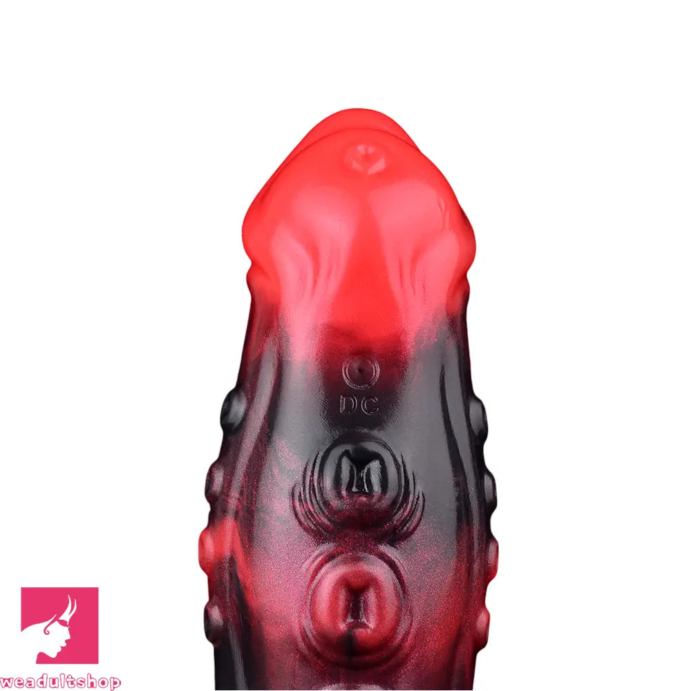 5.98in 7.09in Silicone Tentacle Cock Sleeve Knot Vibrating Hollow Dildo