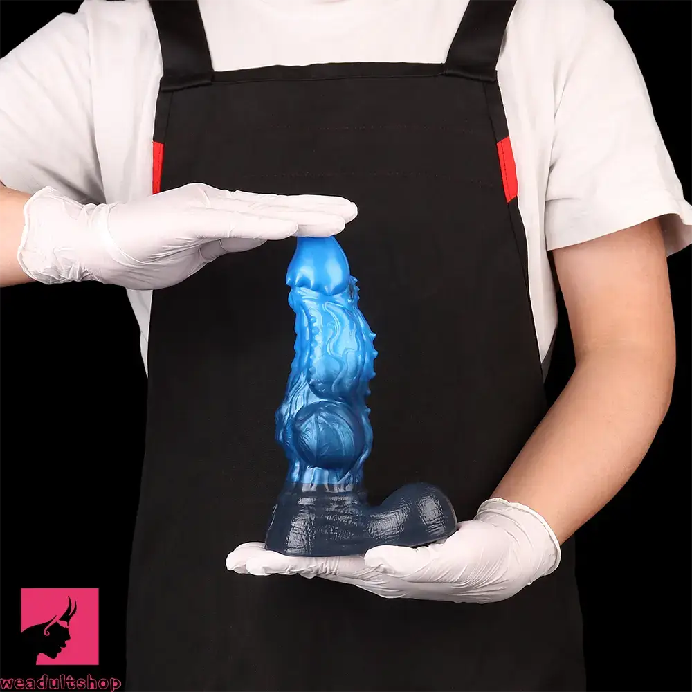 8.22in Dual Density Silicone Monster Knot Dildo Ultra Soft Penis Love Cock