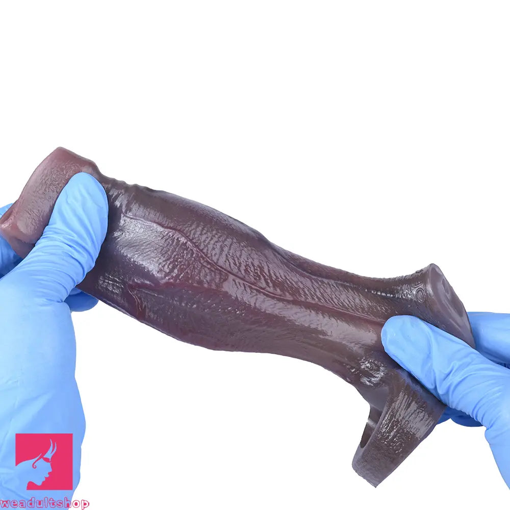 4.8in Platinum Silicone Real Lifelike Skin Dildo Sleeve Soft Male Cock Sleeve