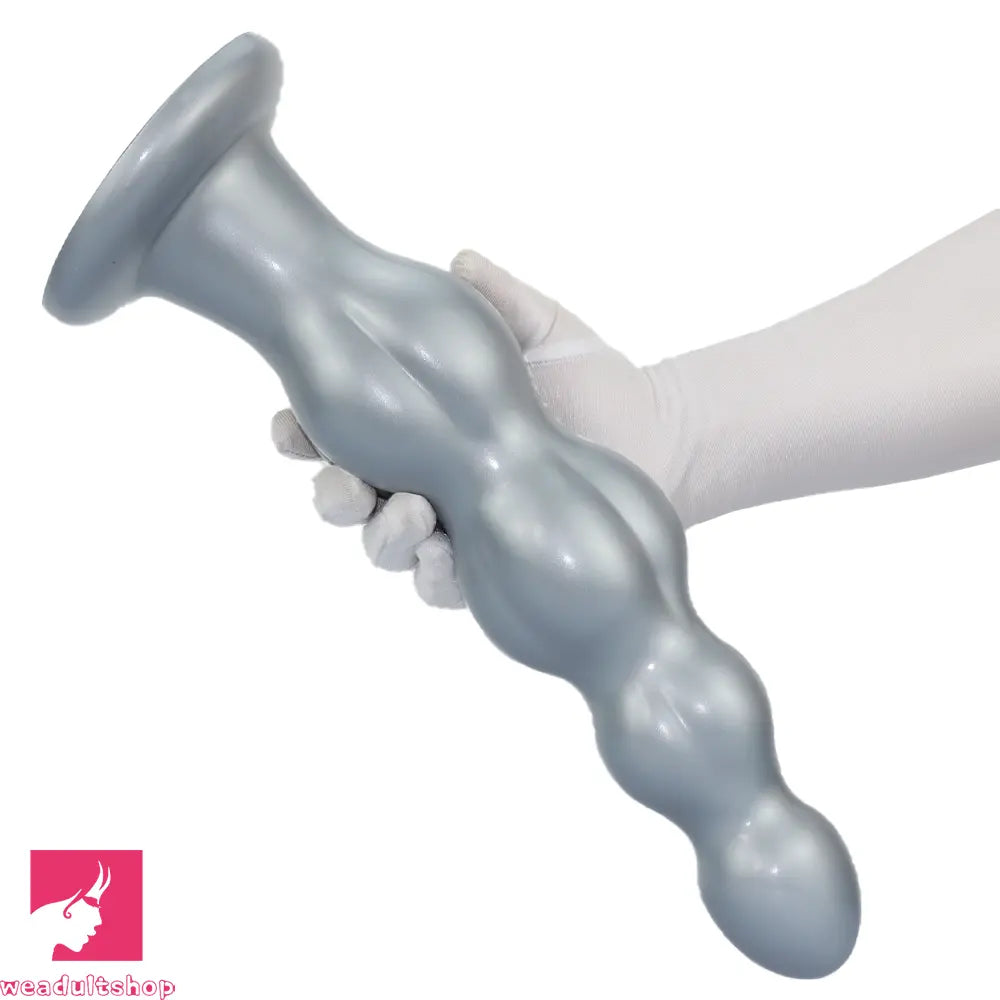 8.07in 11.61in 14.56in Muscle Anal Plug Dildo Soft Silicone Prostate Massager