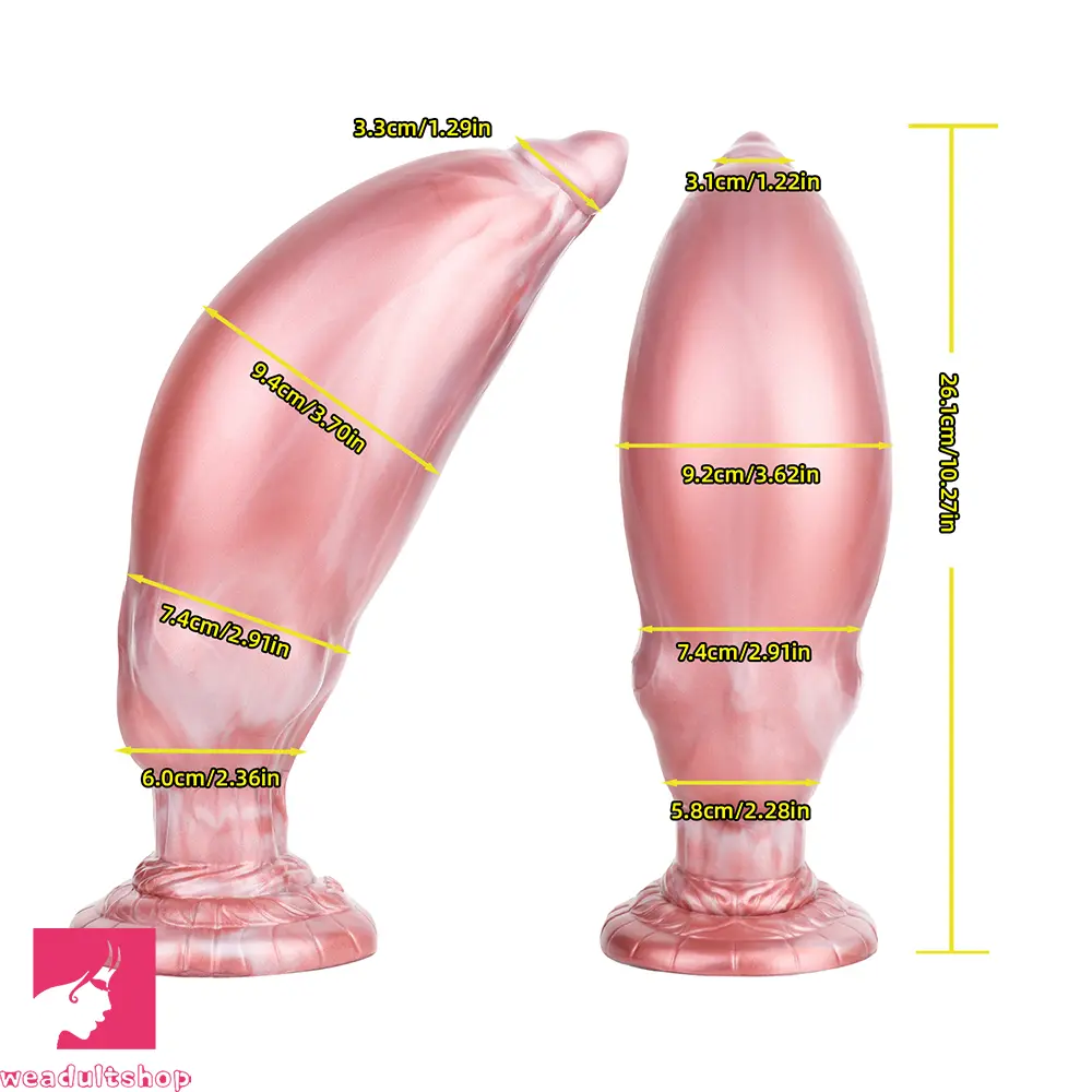 9.05in Inflatable Detachable Dual Layer Dildo High Elasticity Anal Sex Toy