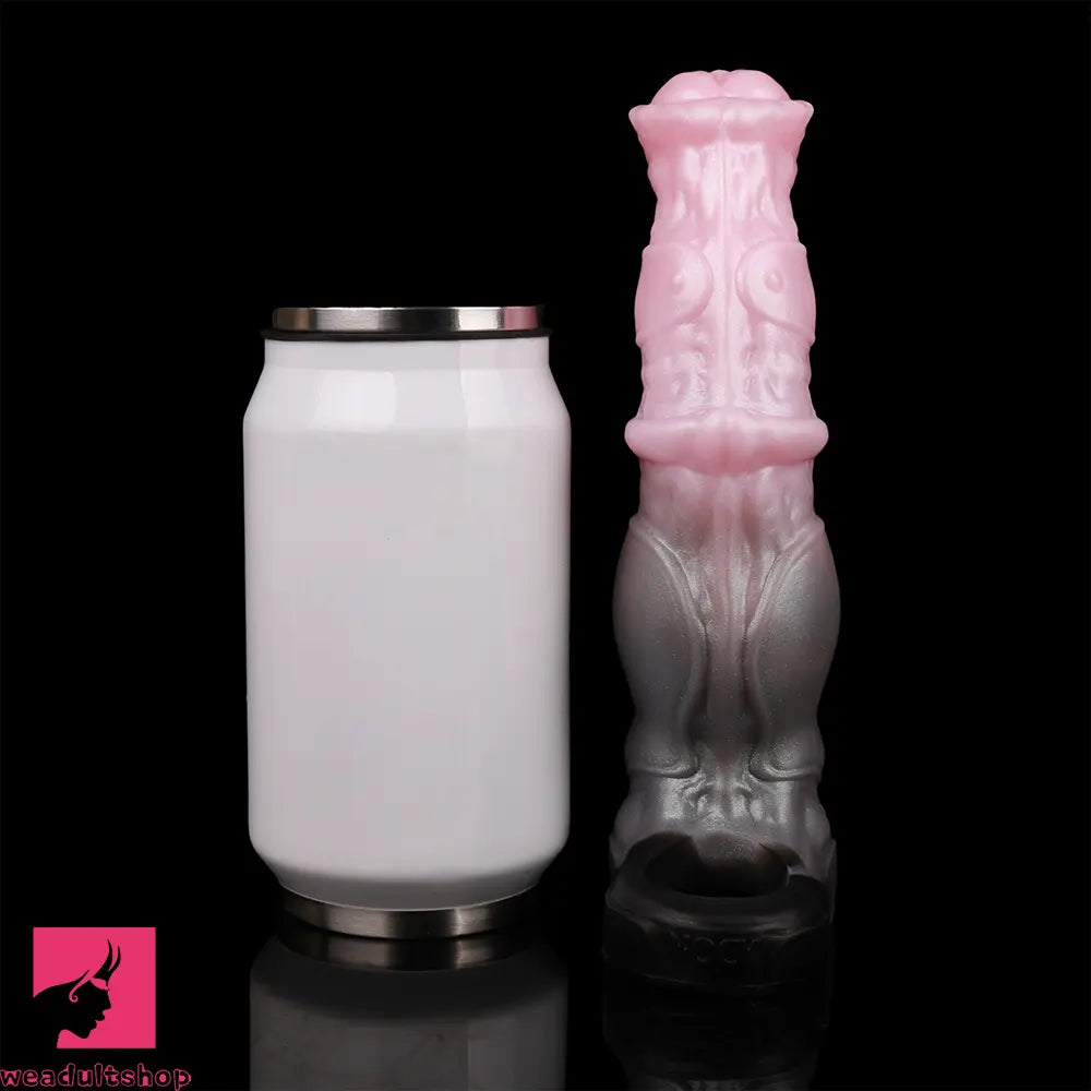 7.48in Horse Cock Silicone Sleeve Soft Leather Armor Design Hollow Sleeve