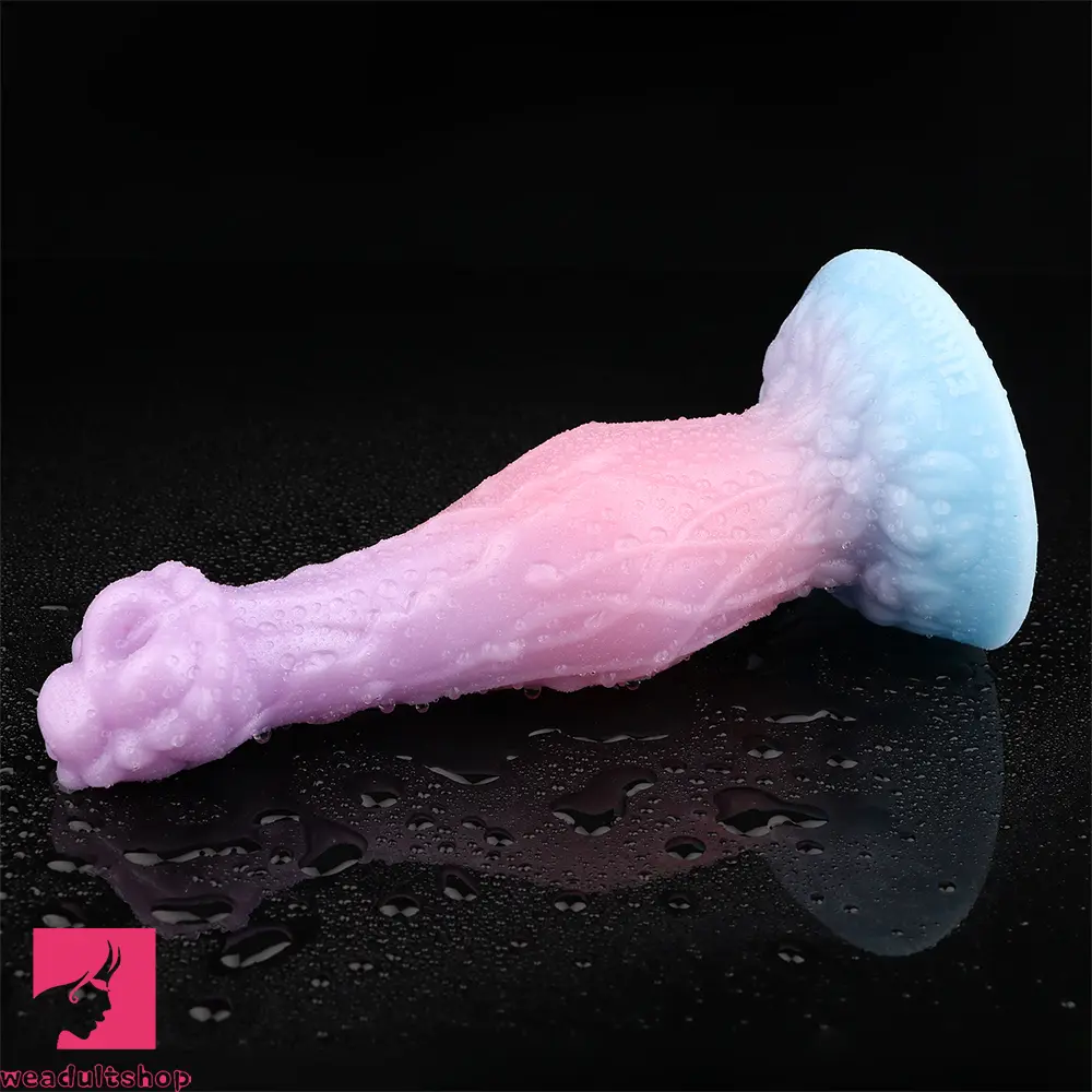 8.3in Inflatable Silicone Soft Fantasy Dildo Adult Toy For Gay Men Cock