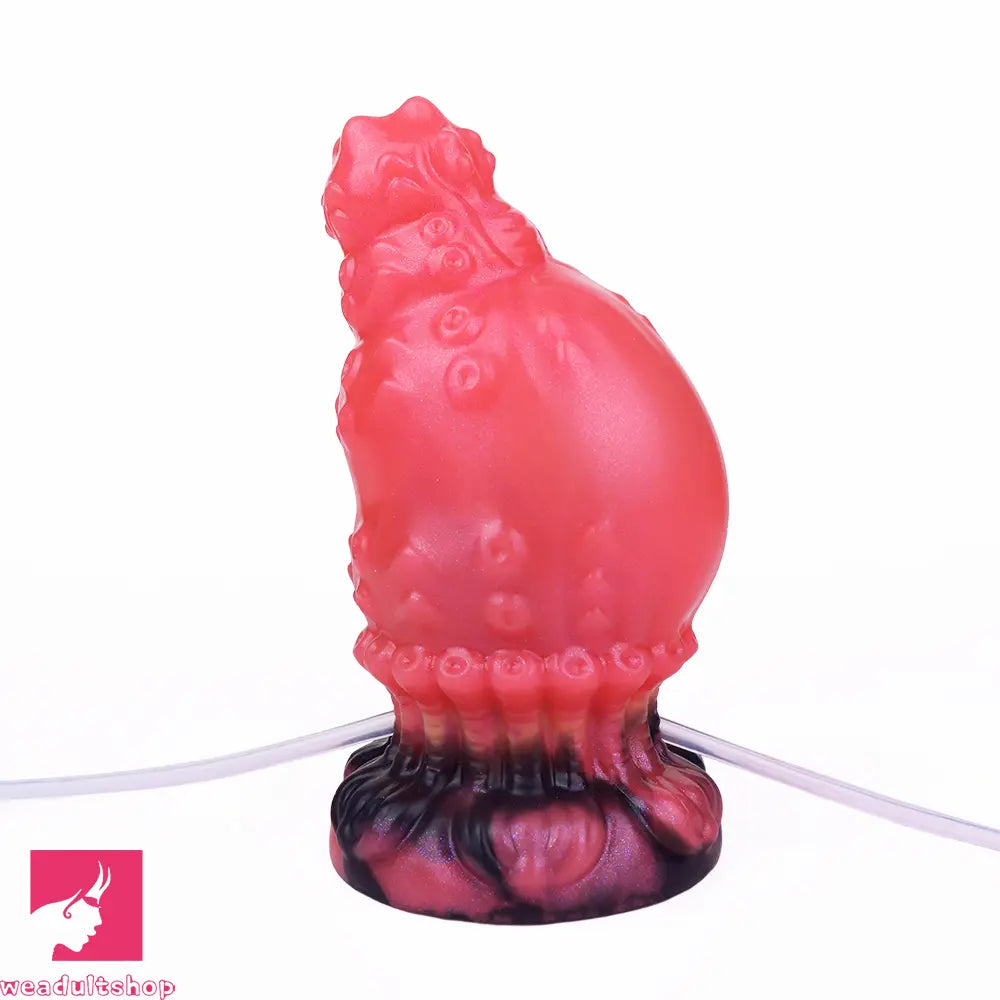 5.83in Fantasy Odd Silicone Soft Inflatable Spraying Water Dildo Butt Plug