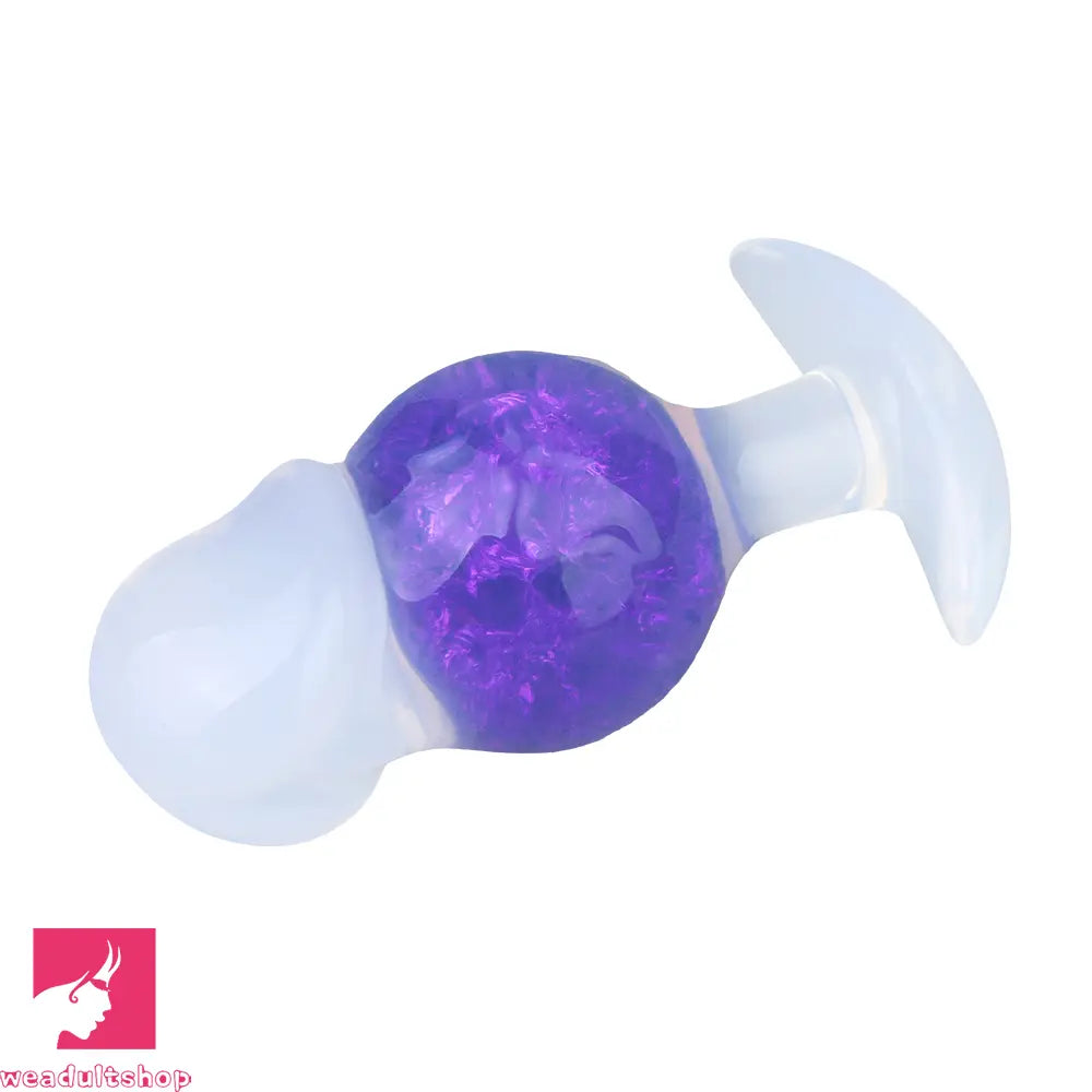 4.96in Luminous Silicone Anal Beads Dildo Anal Sex Toy For Adult Cock