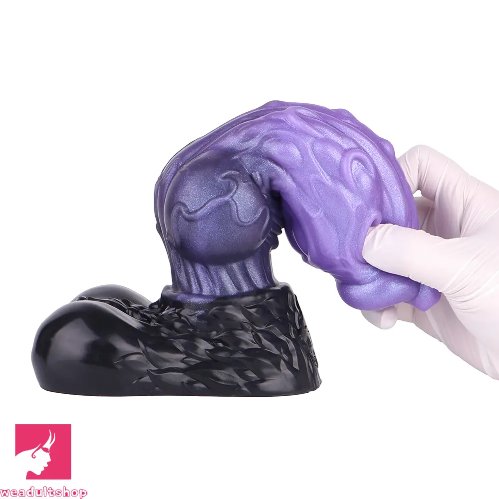 9.05in Tentacle Knot Silicone Dual Density Monster Dildo Anal Stimulator