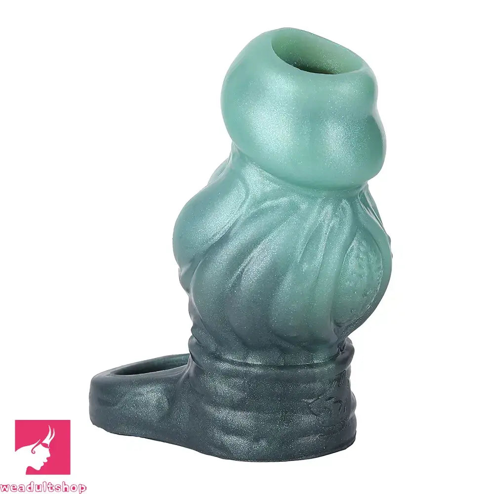 4.6in 5.62in 6.49in Silicone Knot Penis Dildo Sleeve For Women Men Couples