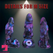 8.58in 9.2in 11in Silicone Fantasy Creature Big Dildo With Real Double Eyes
