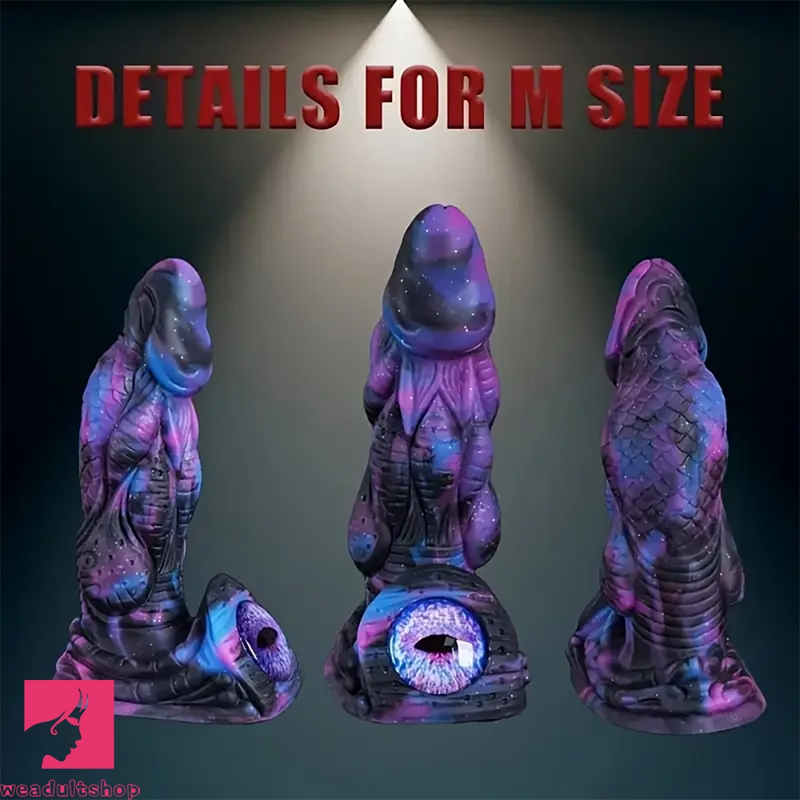 8.58in 9.2in 11in Silicone Fantasy Creature Big Dildo With Real Double Eyes