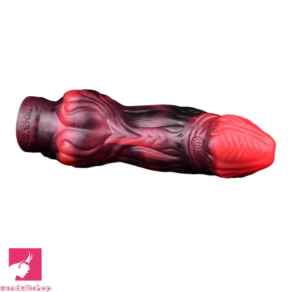 5.91in 7.17in Silicone Cock Sleeve Soft Vibrating Hollow Fantasy Penis Dildo