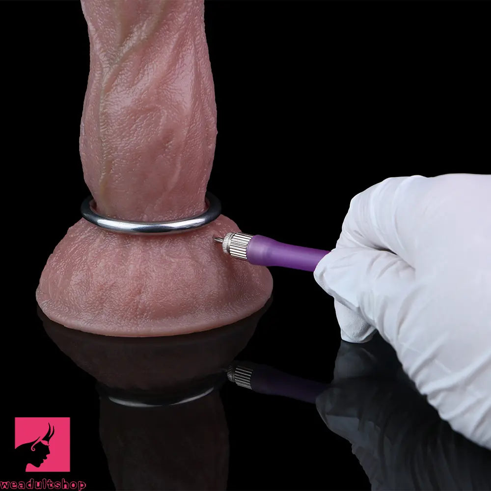 7.65in Ovipositor Platinum Silicone Dildo Real Skin Feeling Couple Game Toy