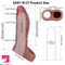 5.5in 6.3in 6.57in 6.6in 6.7in Silicone Penis Dildo Sleeve With Penis Ring