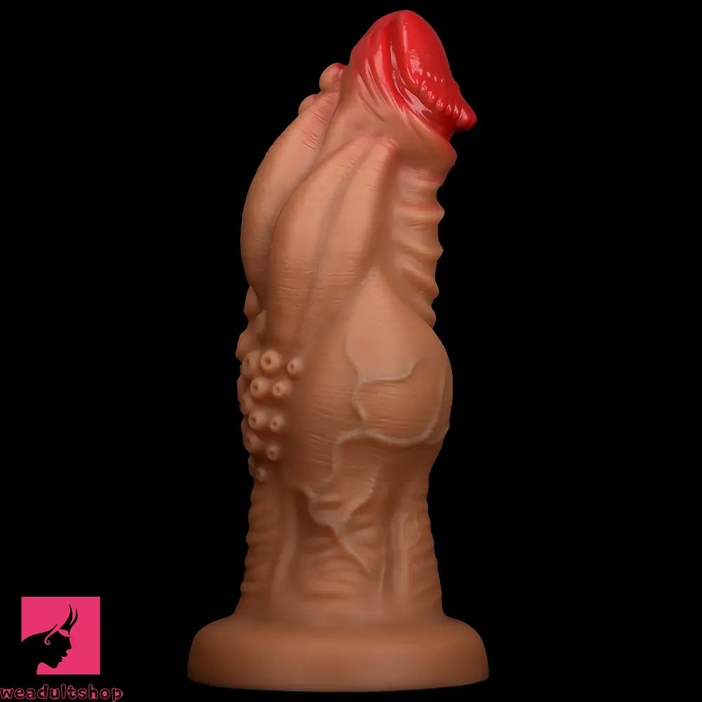 8.85in 9.64in 10.23in 11.41in 12.59in Odd-shaped Large Silicone Anal Dildo