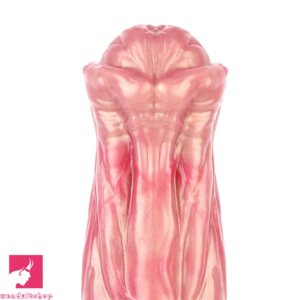 8.74in 10.66in 13.3in Fantasy Dual Layer Silicone Muscle Horse Cock Dildo