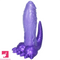 6.69in 9.44in Dinosaur Uncut Silicone Soft Luminous Penis Dildo With Tail