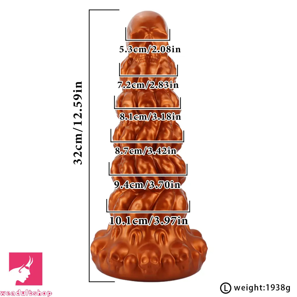 7.87in 10.23in 12.59in Scary Huge Fantasy Butt Plug Dildo Sex Toy Masturbator