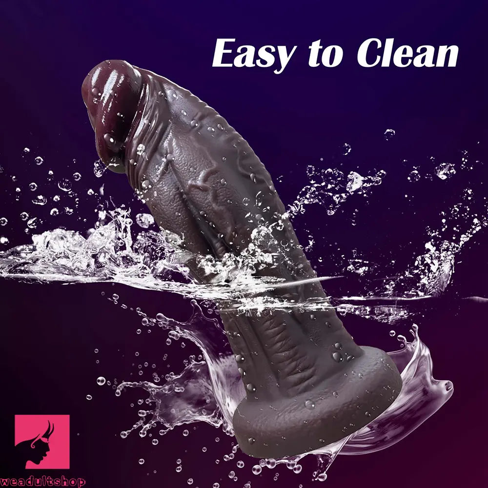 6.69in 8.66in 10.24in 11.42in 12.99in Thick Glans Real Veins Flirting Toy Dildo